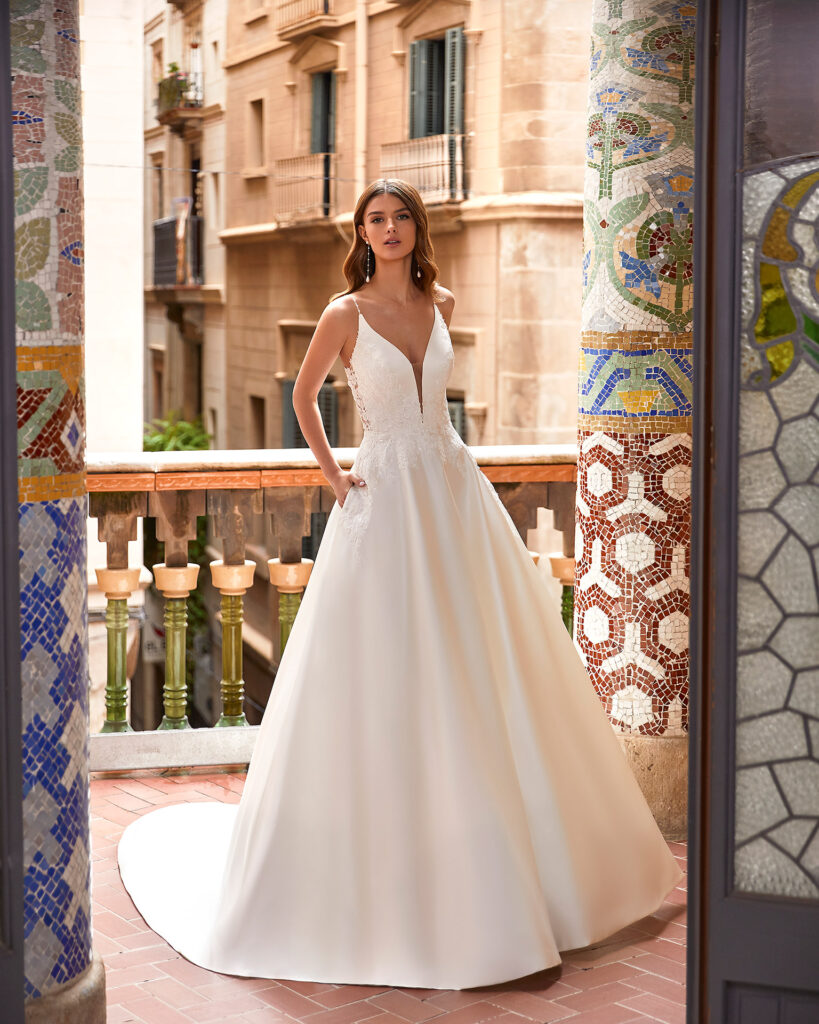 robe de mariée princesse satin Ivana Bianca aubagne marseille