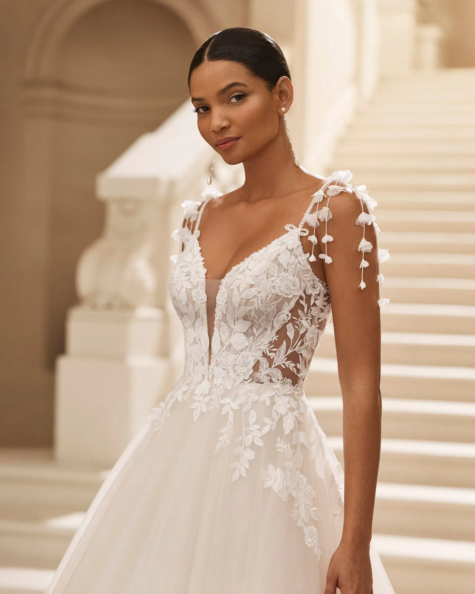 Robe de mariée Alaya Rosa Clara fluide