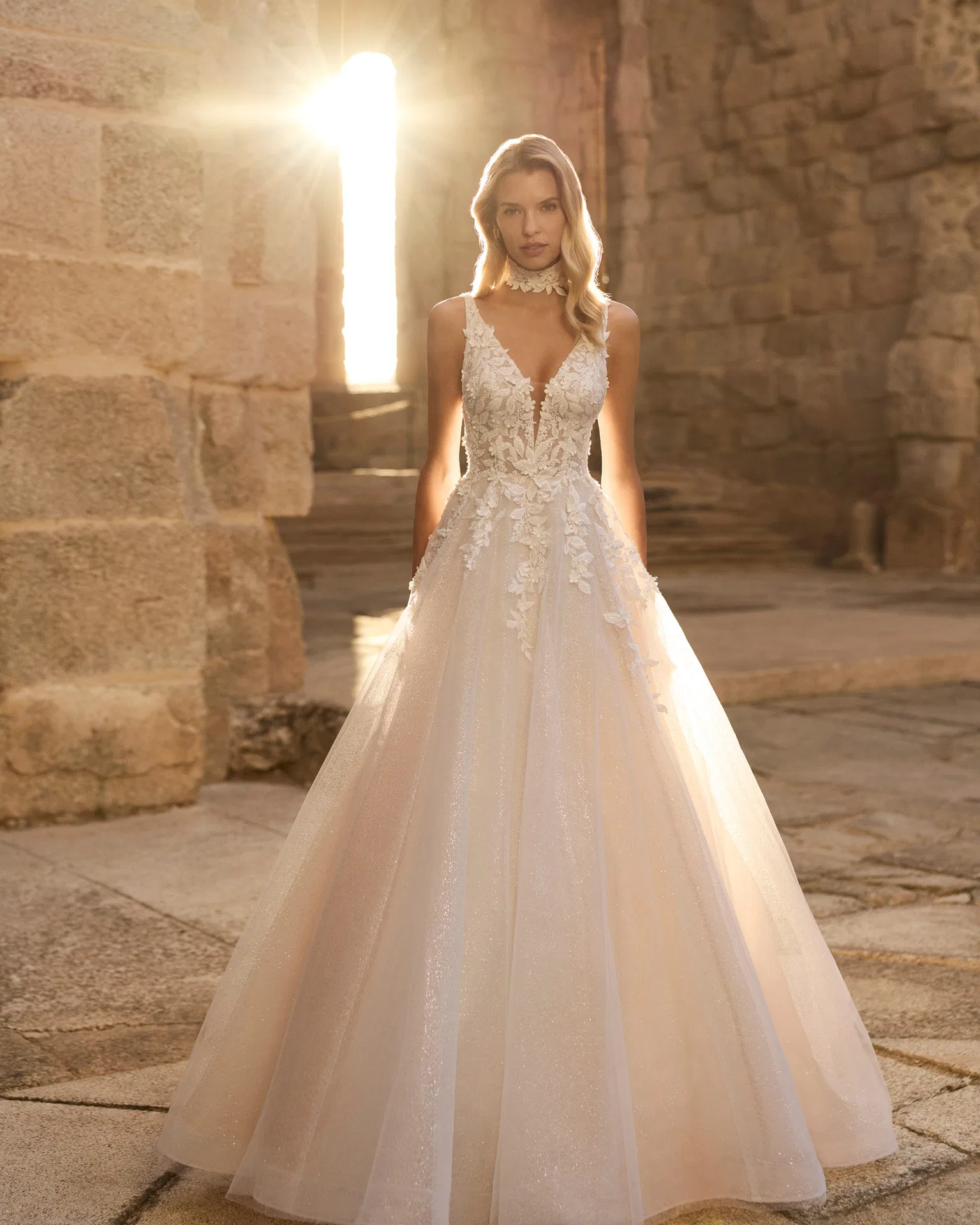 Robe de mariée Perseo Adriana Alier - vue de face - Aubagne