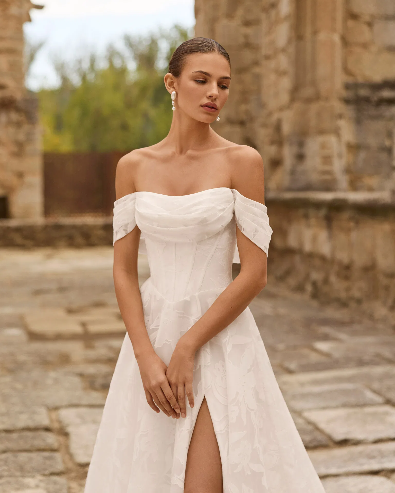 Robe de mariée Piscilo Adriana Alier - vue de face - Aubagne